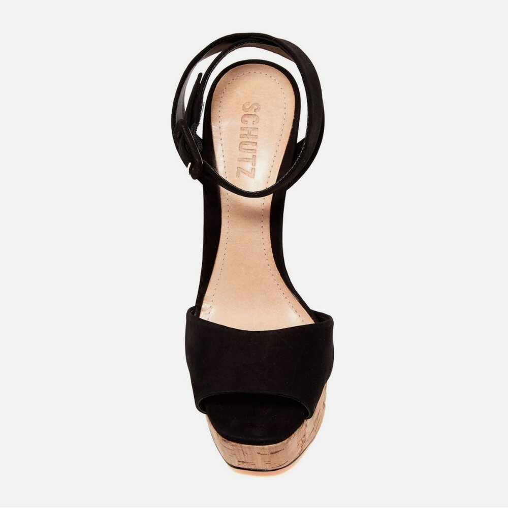 Schutz Amatista Suede Platform Sandal - Picture 2 of 4